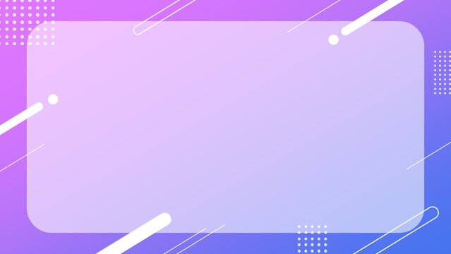 Simple and cute background frames with gradation and geometry.