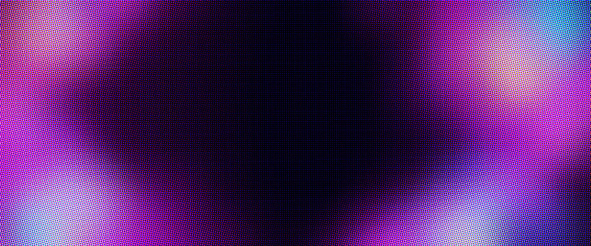 Neon purple light leaks on black background, vibrant magenta bokeh frame, glowing violet aesthetic overlay texture