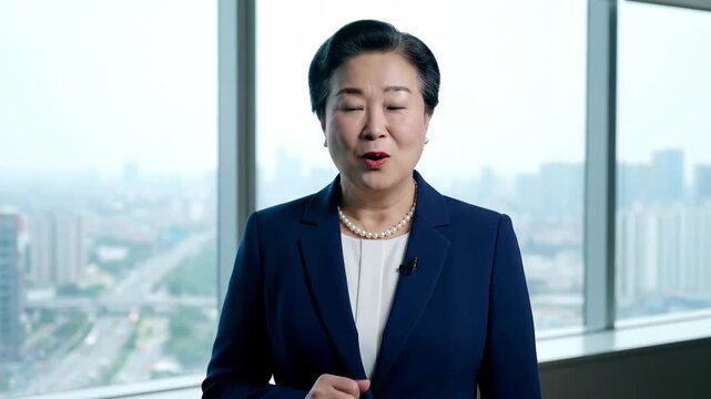 Business women speaking in the office, business women speaking