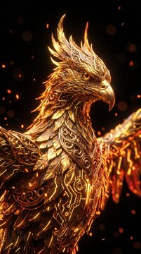 Close Up Of A Regal - Cyberpunk Fantasy Mobile Wallpaper