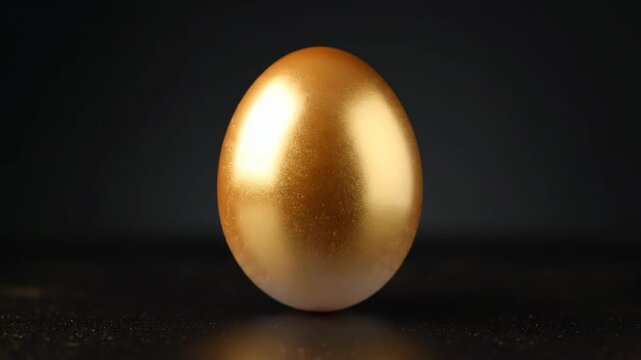 Golden Gradient Egg Close-up Material, Golden Egg Gradient Special Effects Animation