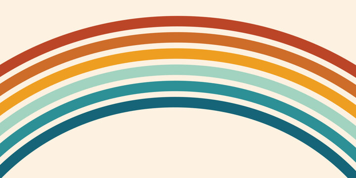 latar belakang warna pelangi retro abstrak