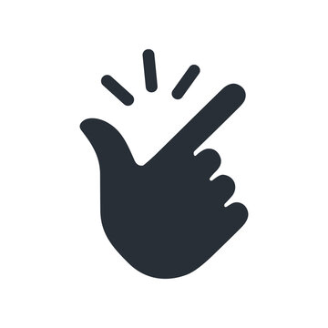 Hand Gesture Click Pointer Symbol.