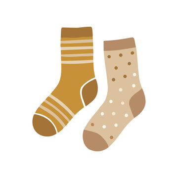 A pair of colorful ankle socks.