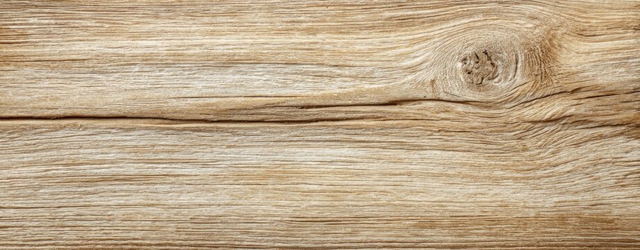 A close-up shot of weathered, natural wood grain with a prominent knot and subtle cracks