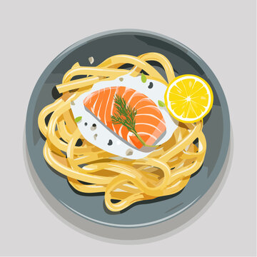 Tagliatelle mit Lachs und Zitronensauce