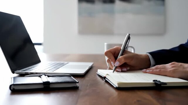 Office scene materials for office workers, office notes for business people
