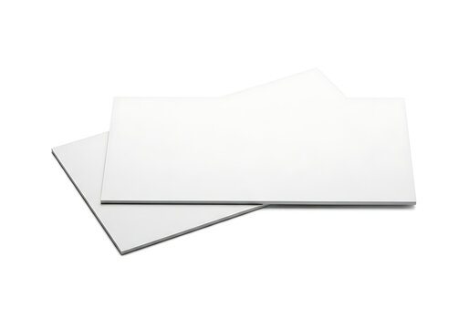 Two rectangular sheets of corrugated plastic board for signage with corrugated material industrial construction packaging polypropylene protection