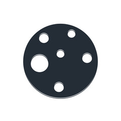 Black Planet Mars icon isolated on white background. Vector © Vadim