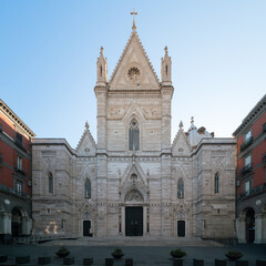Fototapeta premium Duomo di Napoli (Naples Cathedral), gothic revival and baroque styled church in Naples, Italy 