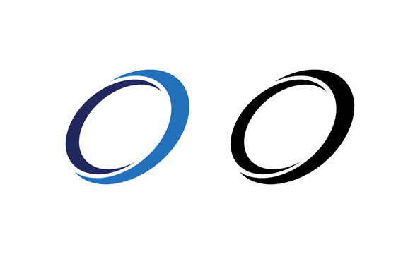 Abstract circle logo design element, vector illustration