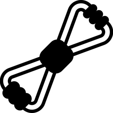 chest expander glyph icon