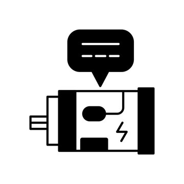 DC voltage of motor icon