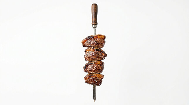 Grilled Churrasco Meat on Skewer