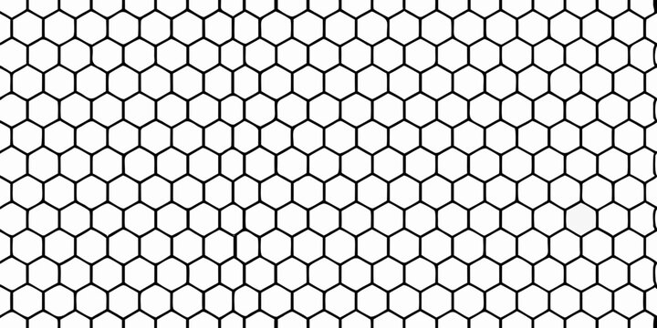 hexagonal grid pattern on white background geometric