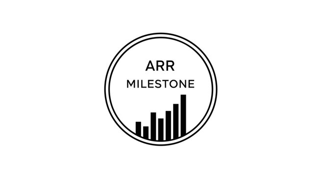 Circular logo with text and bar graph symbolizing growth.