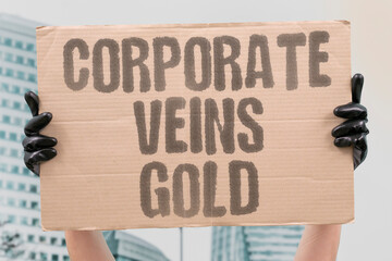 "Corporate veins gold" Companies bleed resources for profit. CORPORATE. GREED. EXPLOITATION. PROFIT. BLOOD. © AndriiKoval
