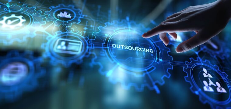 Outsourcing Concept: Leveraging External Resources for Enhanced Business Performance.