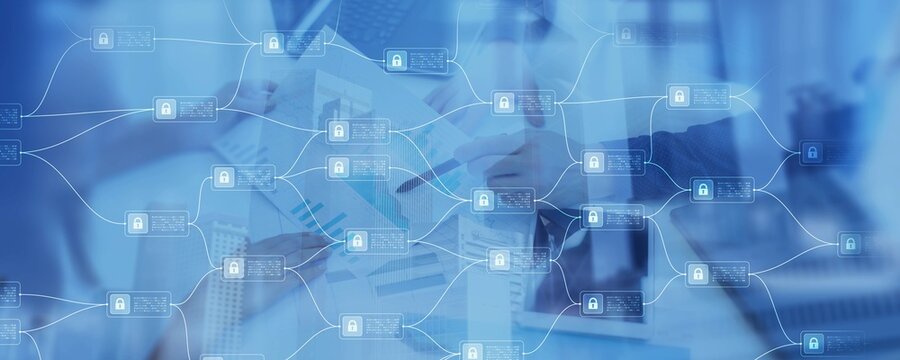 Blockchain Network Security and Data Encryption in Digital Transactions.