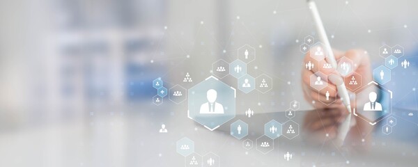 Human Resources Management Network Visualization.