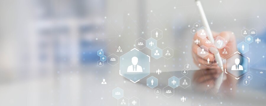 Human Resources Management Network Visualization.