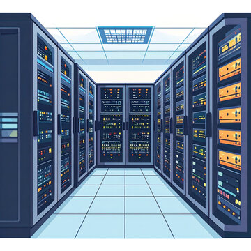 Large computer server storage system.