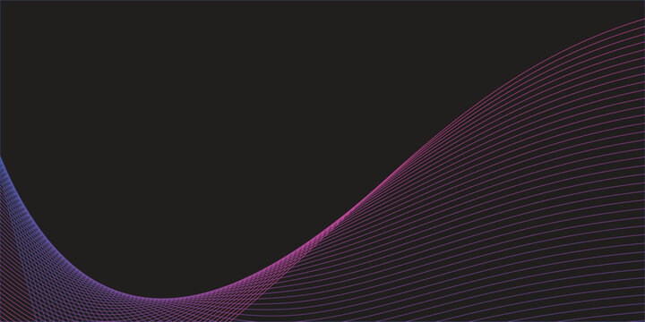 Dynamic flowing lines create a vibrant abstract wave pattern.