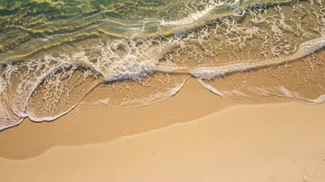 Aerial view of tidal channels and sediment patterns on a sandy coastline.