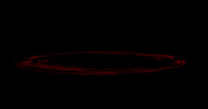 red portal effect on black background