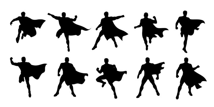 Dancer Silhouette Pose Set with Dynamic Ballet and Tap Style Figures for Stage Performance Promotion