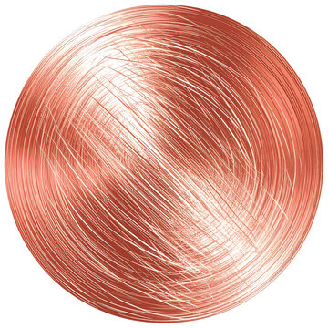 Copper Wire Spool Closeup Detail.