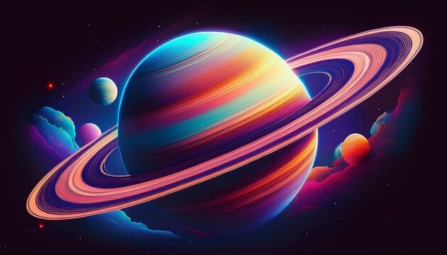 saturn planet in space
