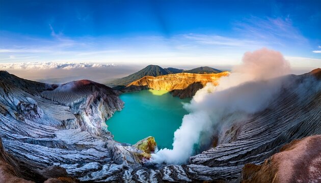 crater volcano ijen java