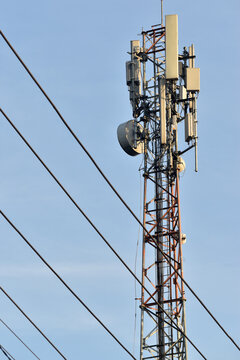 Base Transceiver Station top part, showing the antennas