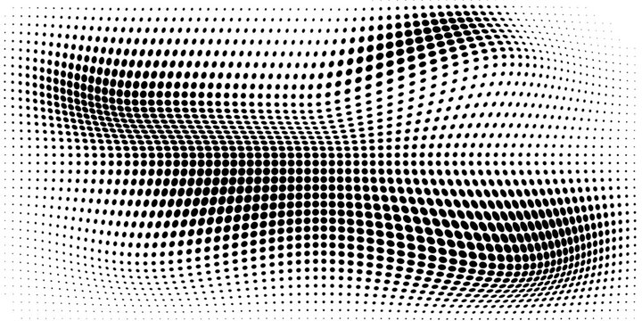 Dotted halftone gradient texture. Fading polka dot background. Repeated dots gradation pattern background. Black vanishing comic pop art overlay backdrop. Halftone raster effect wallpaper. Vector
