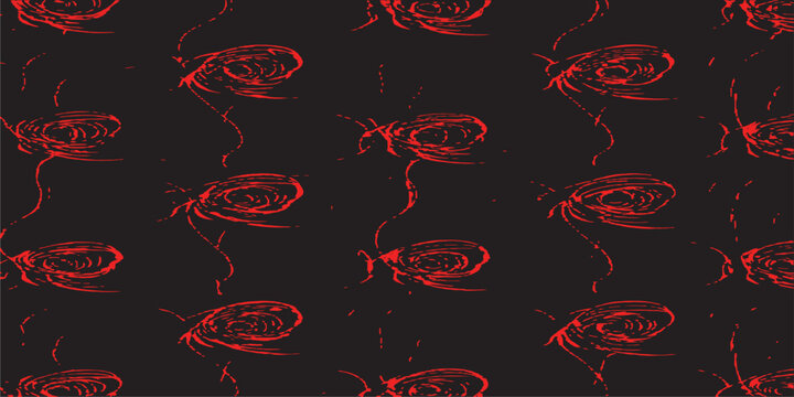 Abstract red rose seamless pattern background for gothic wallpaper and textile fabric design