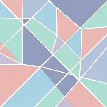 Colorful geometric pattern with overlapping triangles.