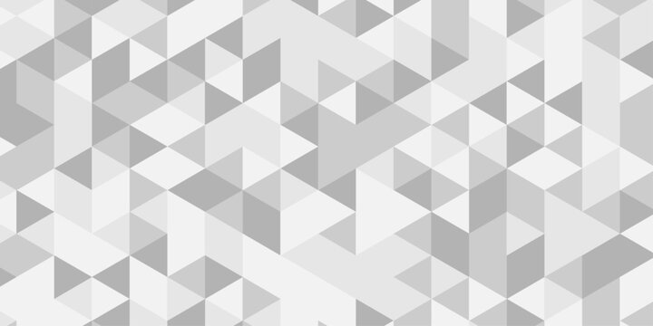 Geometric abstract triangle origami white, gray square cube triangulated random cube low polygon triangle textile web template corporate creative design.