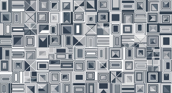 Geometric Square and Rectangle Pattern Design