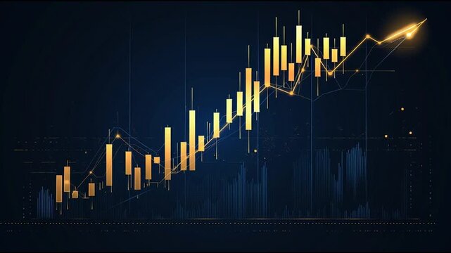 charts and graphs with statistics to innovative analyze business potential and forecast future development of companies growth.