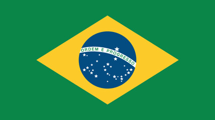national flag of brazil vector country symbol green yellow blue stars ordem progresso graphic design nation identity south america culture patriotism © MdRafiqul