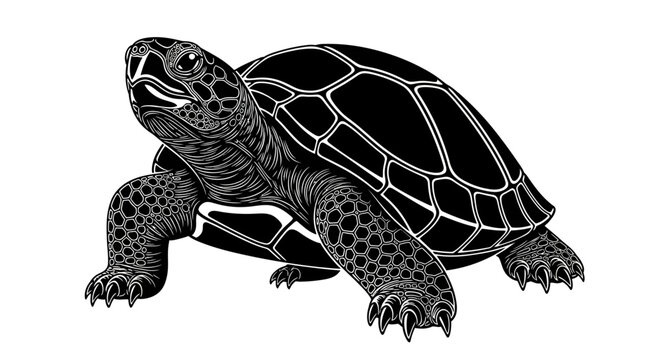 Detailed illustration of a turtle.