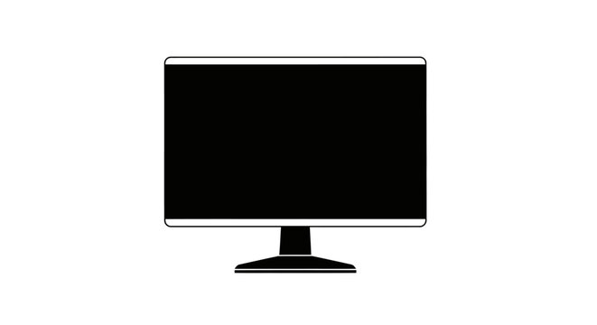 Modern flat screen computer monitor.