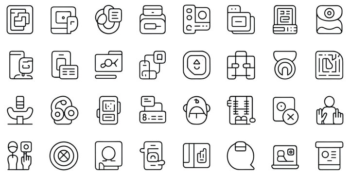 Advanced technical and software development iconography for programming and system architecture