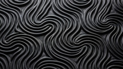 Obraz premium Abstract Swirling Dark Gray Textured Pattern Background.