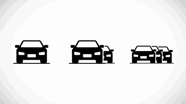 car silhouettes on white background silhouette automobile vehicle transportation black simple graphic design icon minimalist modern clean line art symbol auto