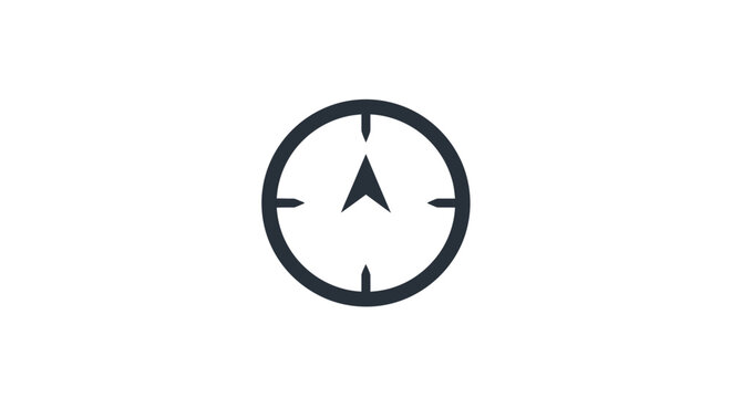 Compass Navigation Tool Direction Indicator.