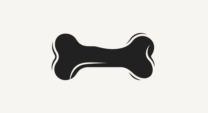 Dog bone vector illustration of a cartoon animal toy and food icon isolated on a white background as a design symbol for puppy chew and eat shape