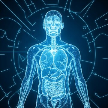 3D rendered medical illustration of human skeleton.