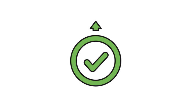 Green Checkmark Icon Symbol.